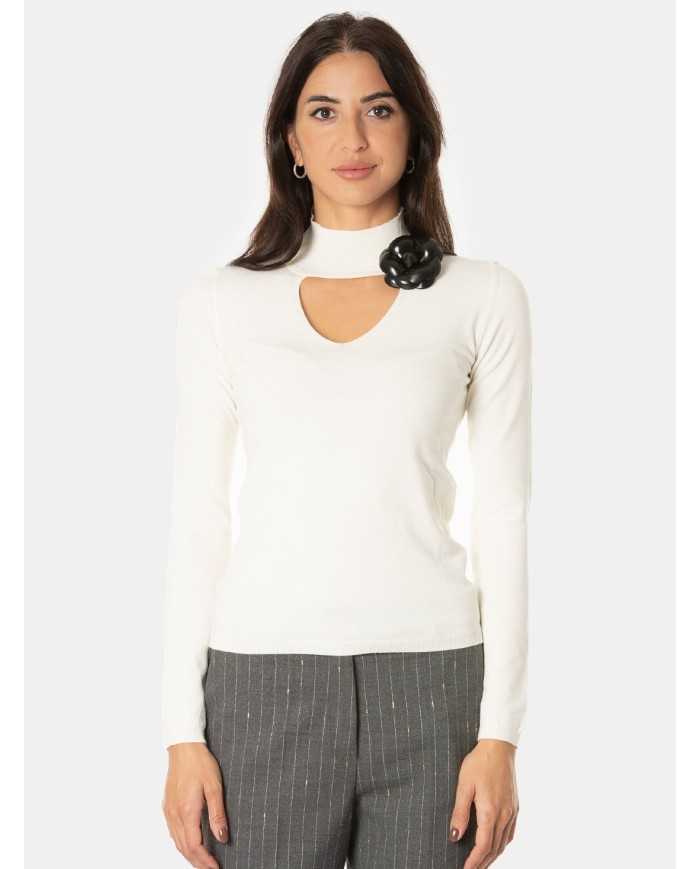 SIMONA CORSELLINI Maglia lupetto con scollo