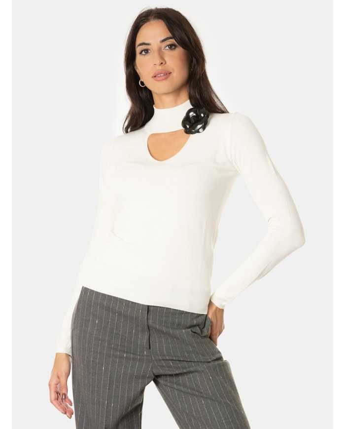 SIMONA CORSELLINI Maglia lupetto con scollo