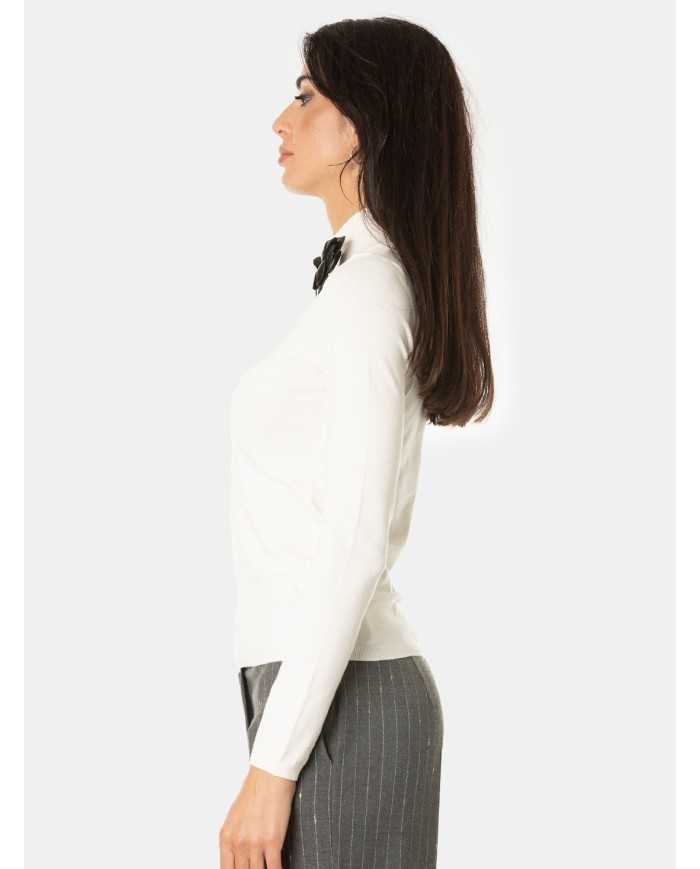 SIMONA CORSELLINI Maglia lupetto con scollo