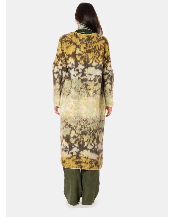 forte_forte Cappotto in lana a fantasia