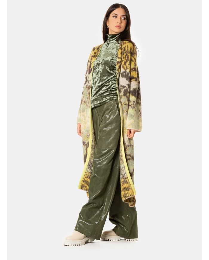 forte_forte Cappotto in lana a fantasia