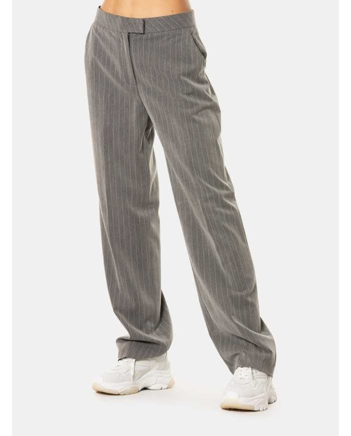 JIJIL Pantalone ampio gessato