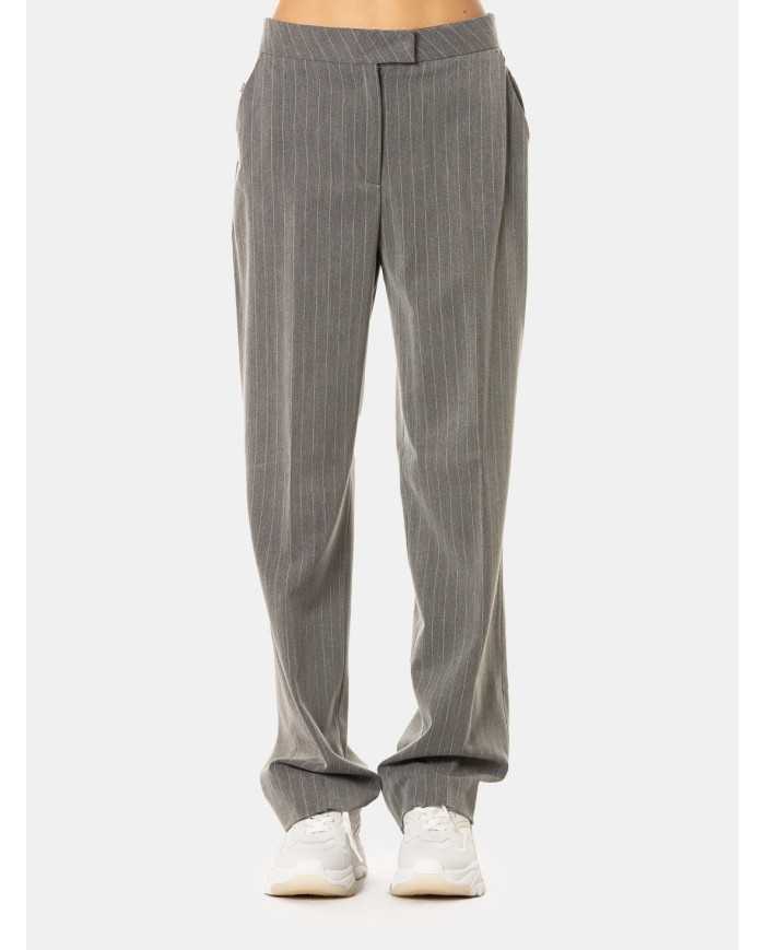 JIJIL Pantalone ampio gessato