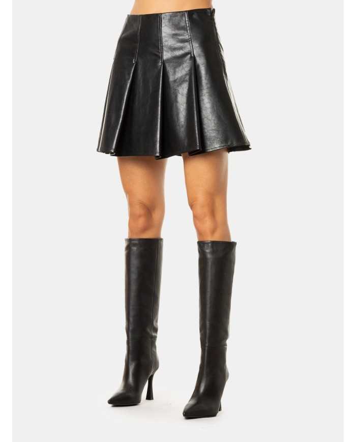 JIJIL Gonna mini in ecopelle