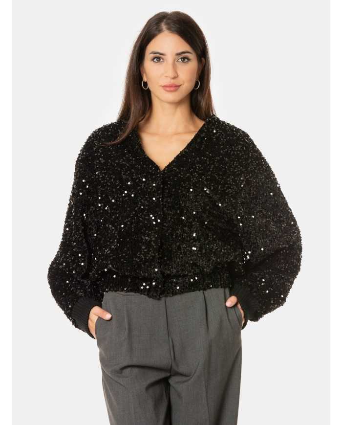 Actualee Bomber con paillettes