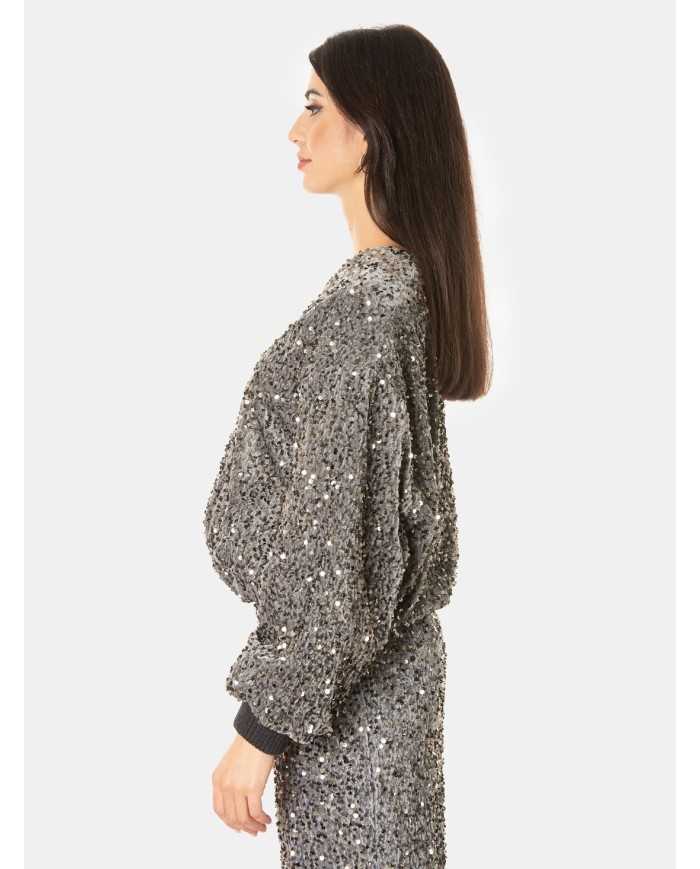 Actualee Bomber con paillettes