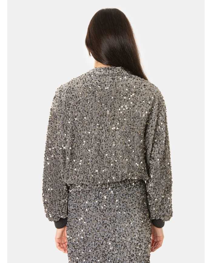 Actualee Bomber con paillettes