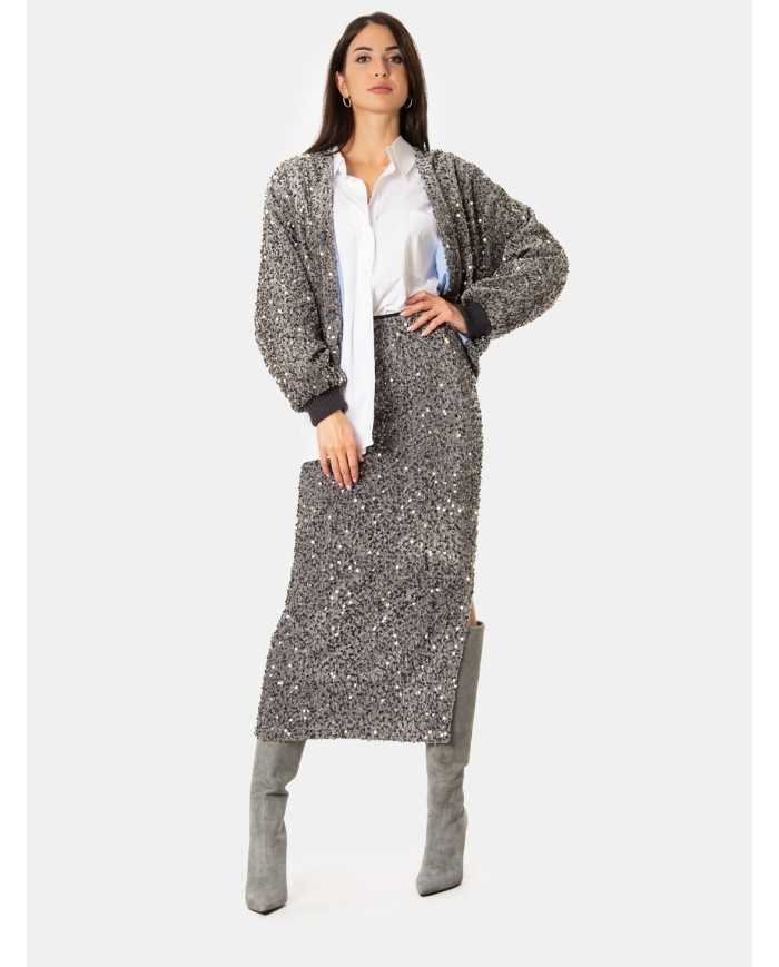 Actualee Bomber con paillettes