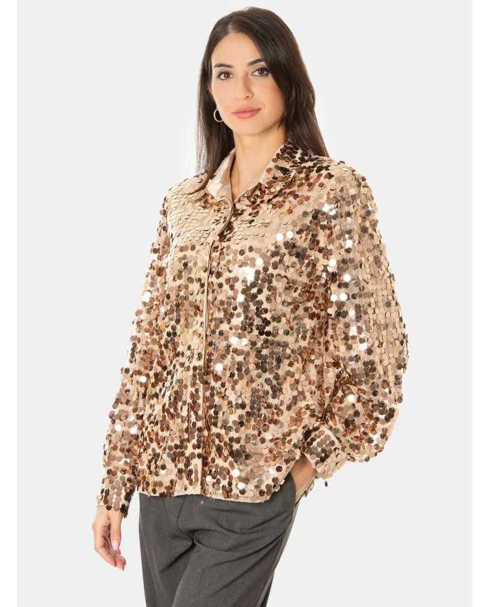 Actualee Camicia con paillettes