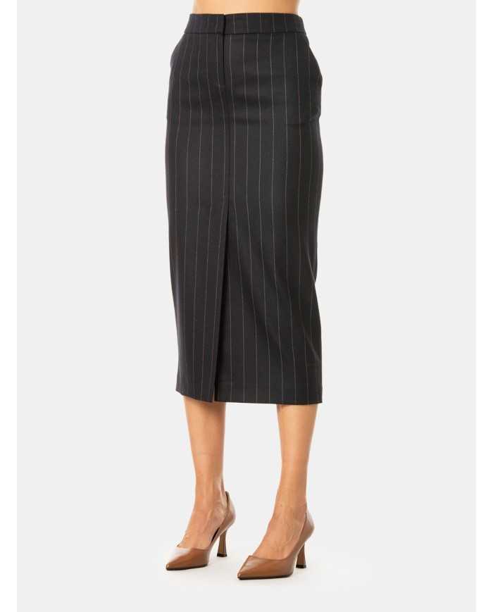 Actualee Gonna tubino gessato