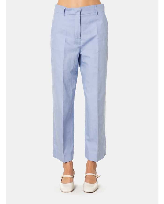 MAXMARA WEEKEND Pantalone misto cotone e lino