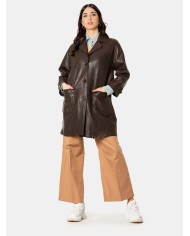 MAXMARA WEEKEND Spolverino midi in pelle