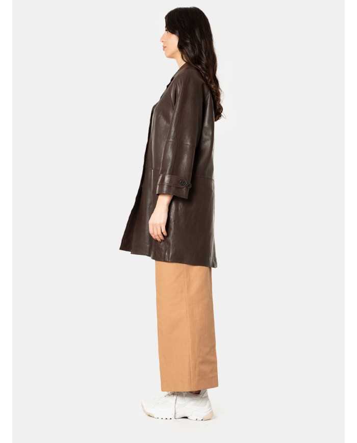 MAXMARA WEEKEND Spolverino midi in pelle