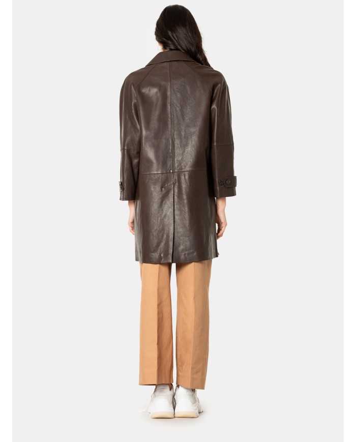 MAXMARA WEEKEND Spolverino midi in pelle