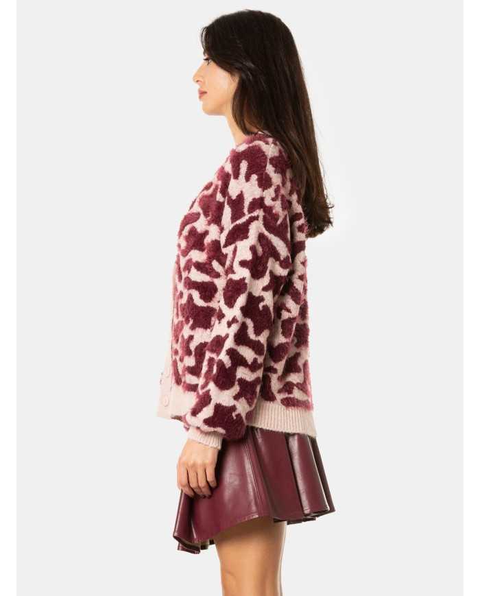 JIJIL Cardigan maculato