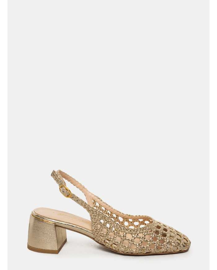 BIANCA DI' Sandalo slingback intrecciato