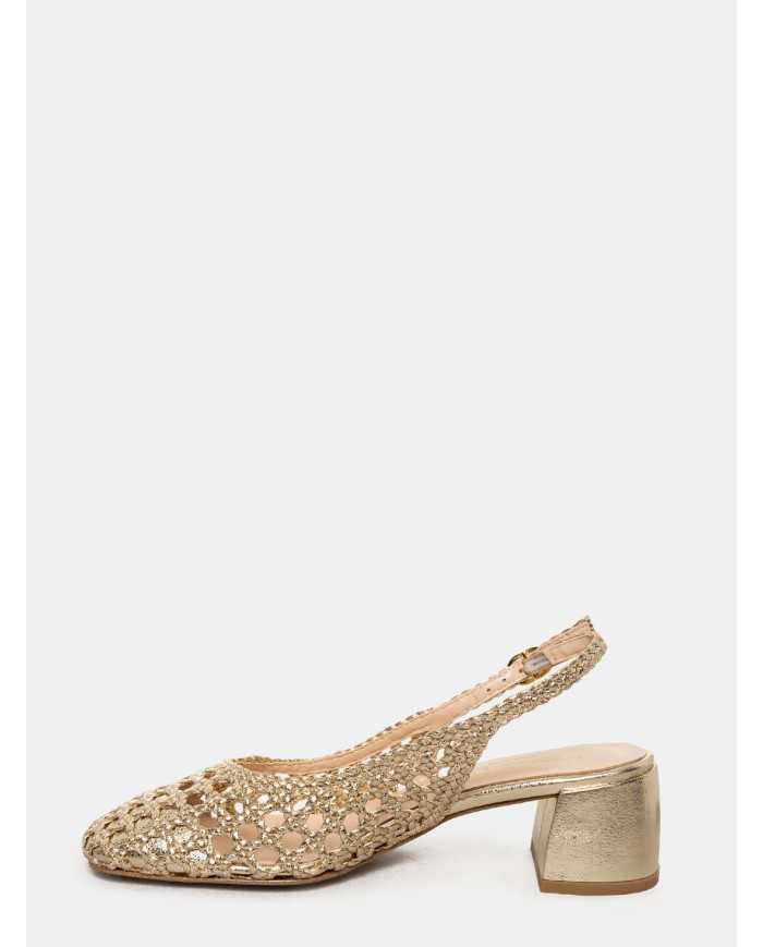 BIANCA DI' Sandalo slingback intrecciato