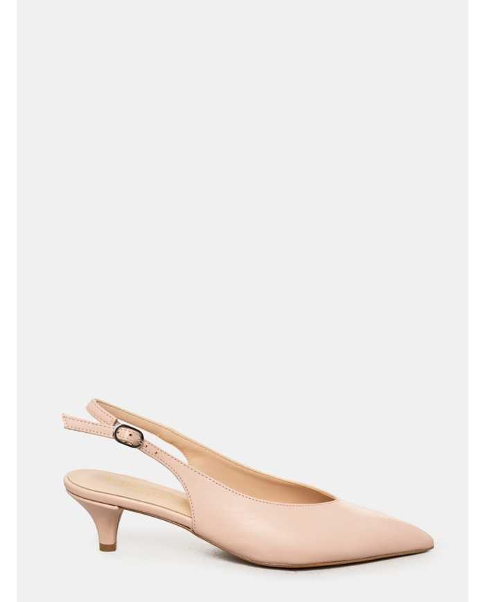 BIANCA DI' Sandalo slingback in pelle