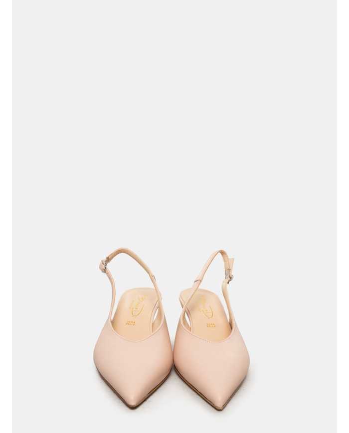 BIANCA DI' Sandalo slingback in pelle