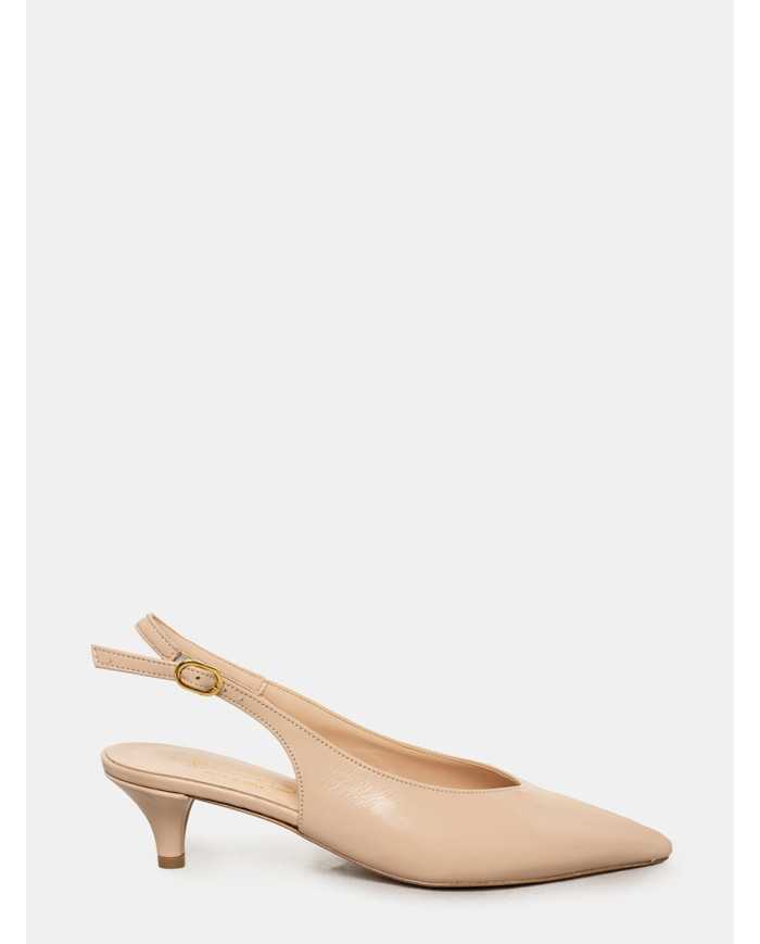 BIANCA DI' Sandalo slingback in pelle