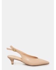 BIANCA DI' Sandalo slingback in pelle