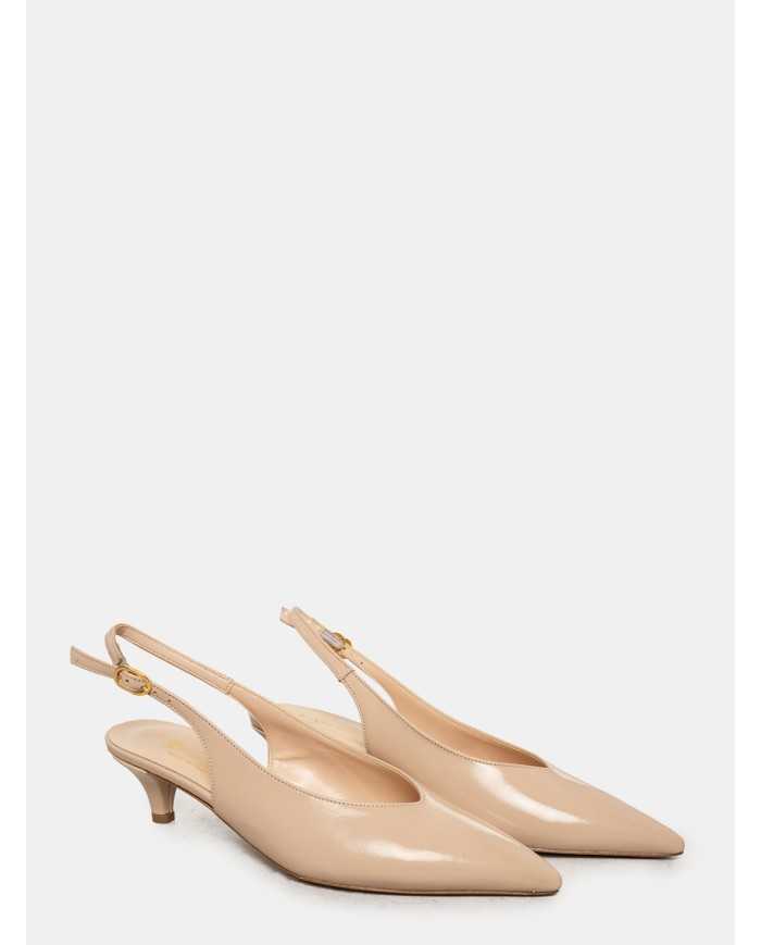 BIANCA DI' Sandalo slingback in pelle