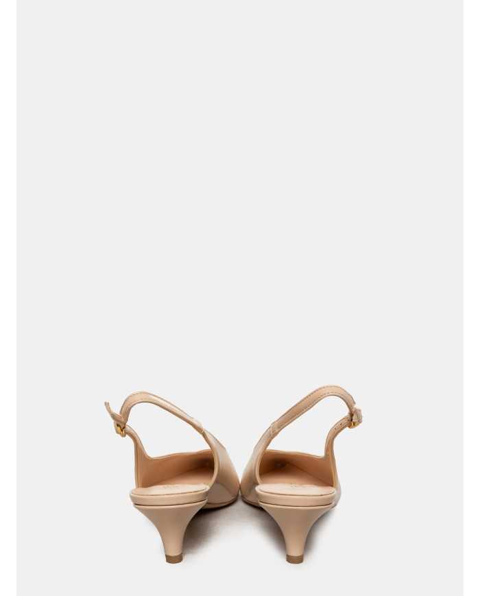 BIANCA DI' Sandalo slingback in pelle