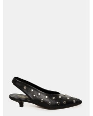 BIANCA DI' Sandalo slingback borchiato in nappa