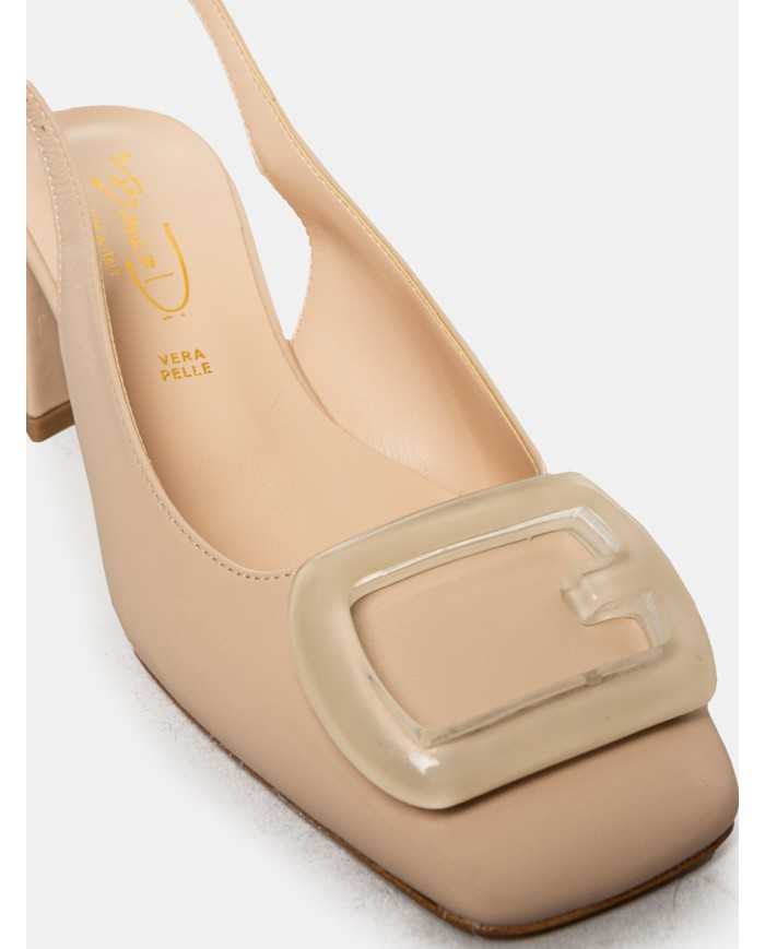 BIANCA DI' Sandalo slingback in naplak