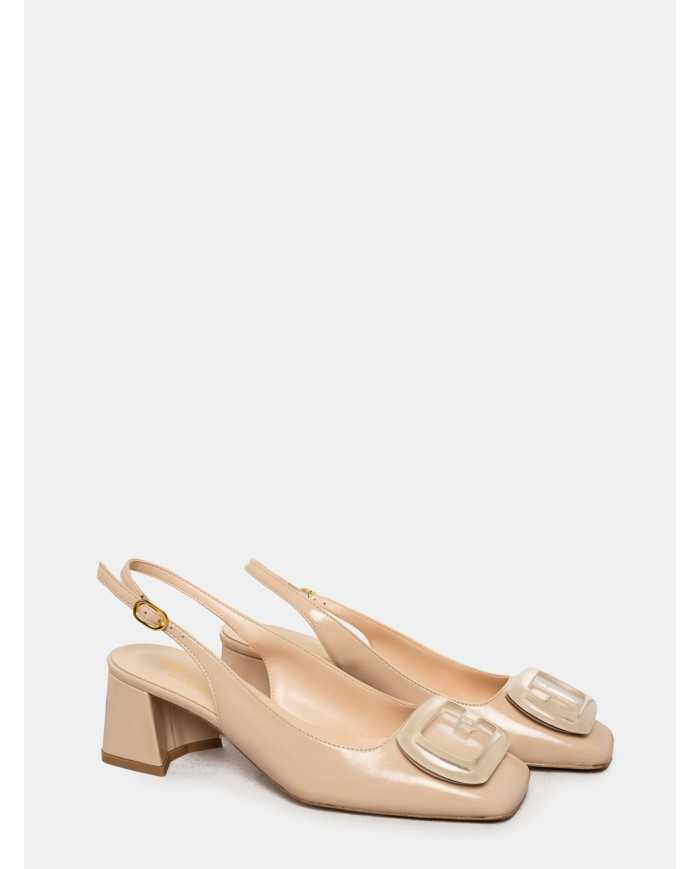 BIANCA DI' Sandalo slingback in naplak