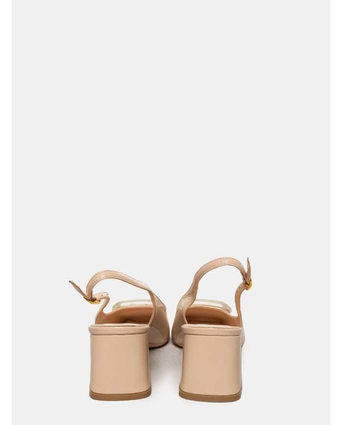 BIANCA DI' Sandalo slingback in naplak