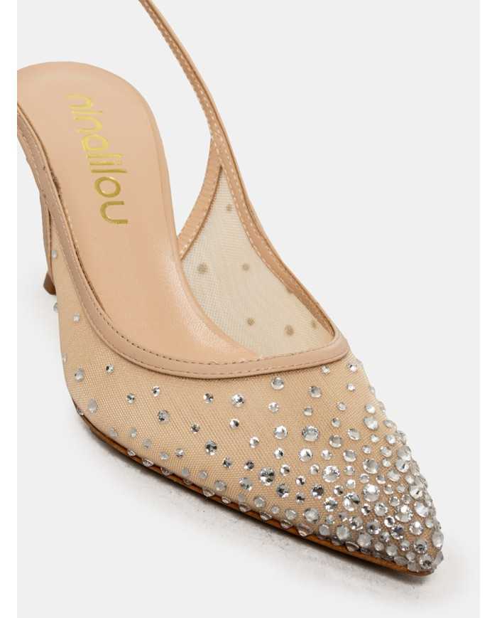 ninalilou Sandalo slingback gioiello