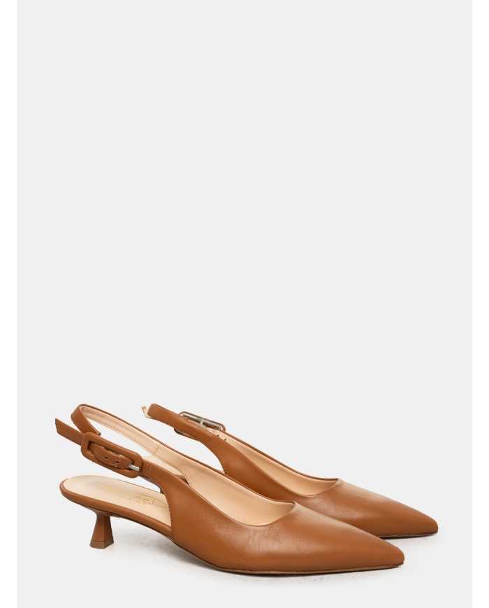 BIANCA DI' Sandalo slingback in nappa