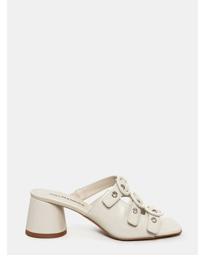 HALMANERA Sandalo sabot multifibbia