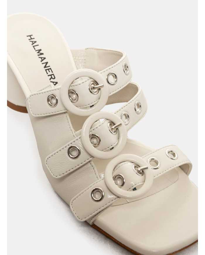HALMANERA Sandalo sabot multifibbia