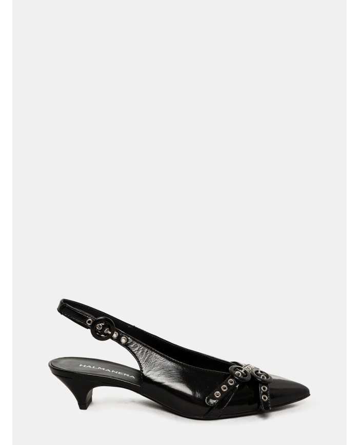HALMANERA Sandalo slingback in glaze