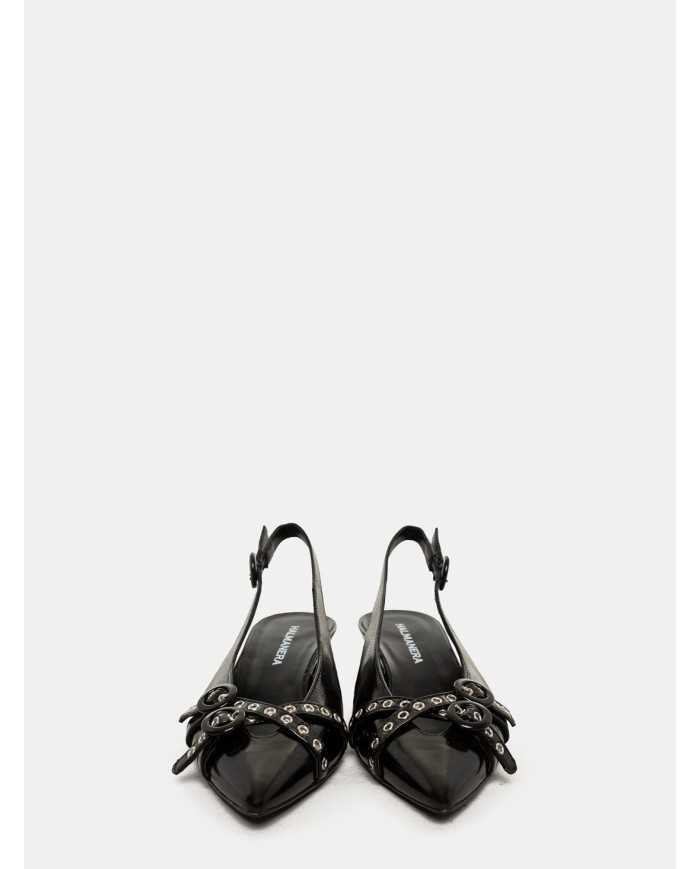 HALMANERA Sandalo slingback in glaze