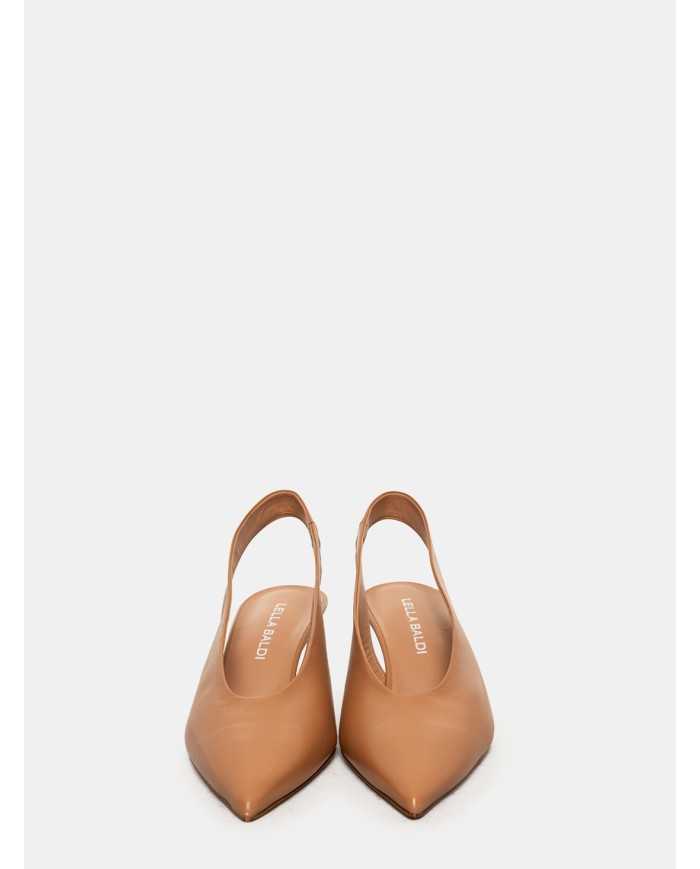 LELLA BALDI Sandalo slingback in nappa