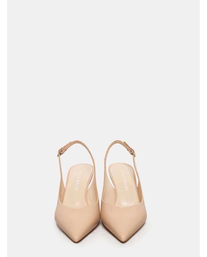 LELLA BALDI Sandalo slingback in nappa