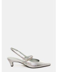 ROBERTO FESTA Sandalo slingback laminato gioiello