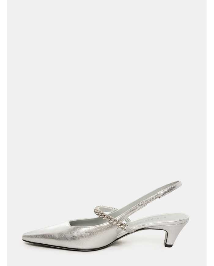 ROBERTO FESTA Sandalo slingback laminato gioiello