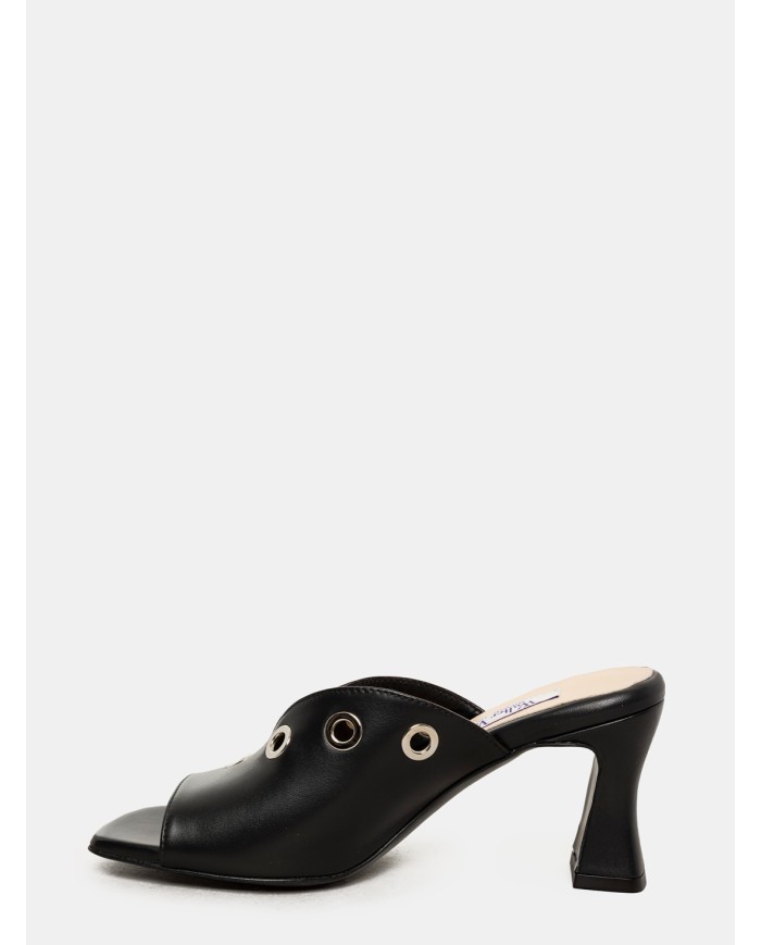 Walter Violet Sandalo sabot in pelle