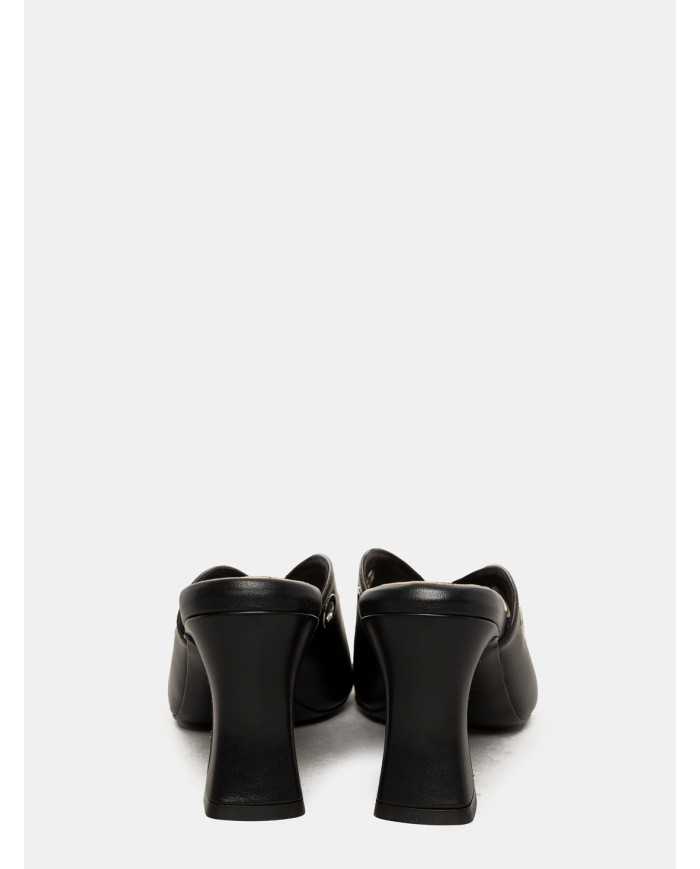 Walter Violet Sandalo sabot in pelle