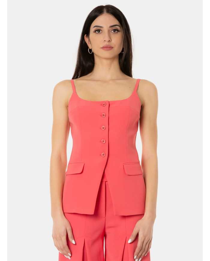 SIMONA CORSELLINI Top con bottoni