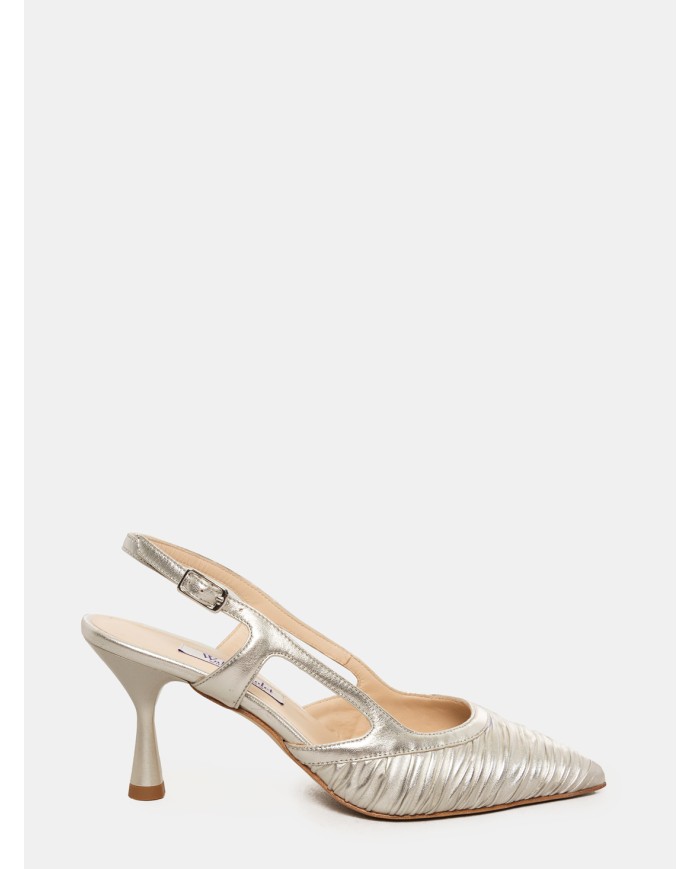 Walter Violet Sandalo slingback in pelle