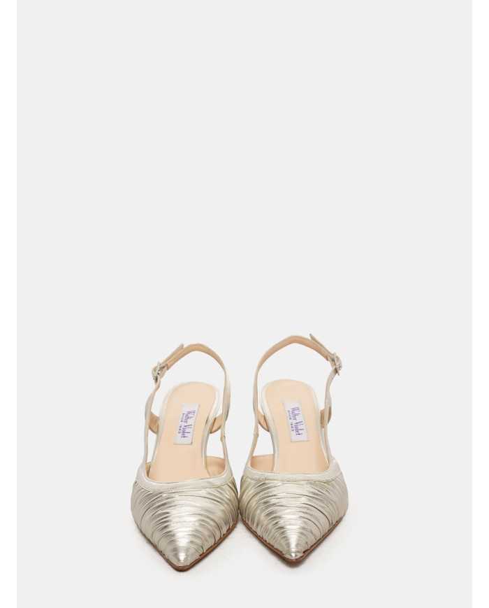 Walter Violet Sandalo slingback in pelle