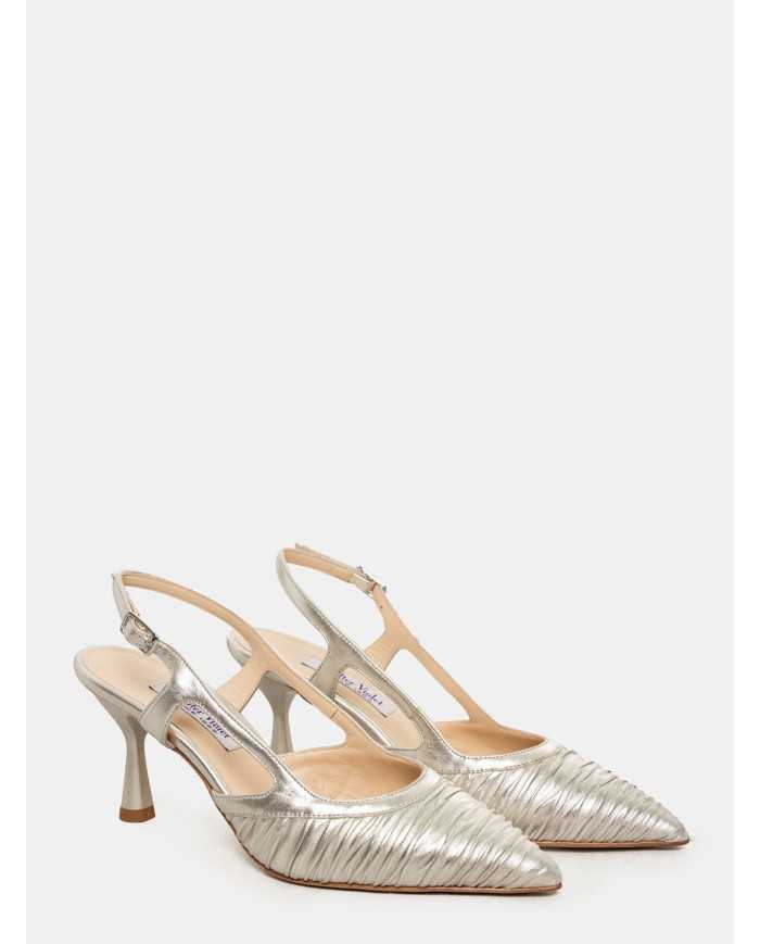 Walter Violet Sandalo slingback in pelle