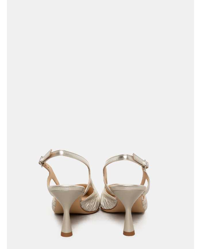 Walter Violet Sandalo slingback in pelle