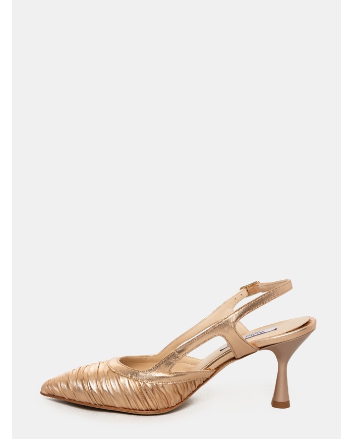 Walter Violet Sandalo slingback laminato