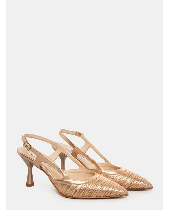 Walter Violet Sandalo slingback laminato